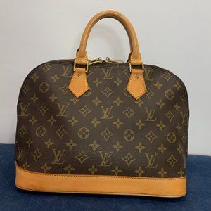 Authentic Louis Vuitton Vintage Alma MM Handbag Purse